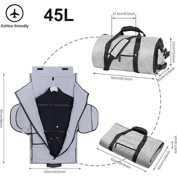 Foldable Travel Garmet Bag - Picture 2 of 7